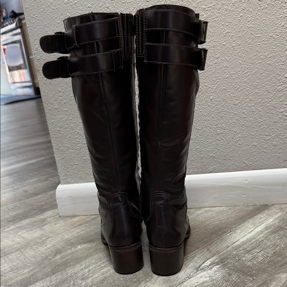 Naturalizer Rich Brown Heeled Boots - Picture 4 of 16